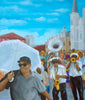 Jackson Square Marching Band (left)