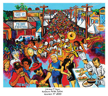 2010 Po Boy Festival Poster