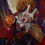 Michael Jordan Bulls Studio Painting
